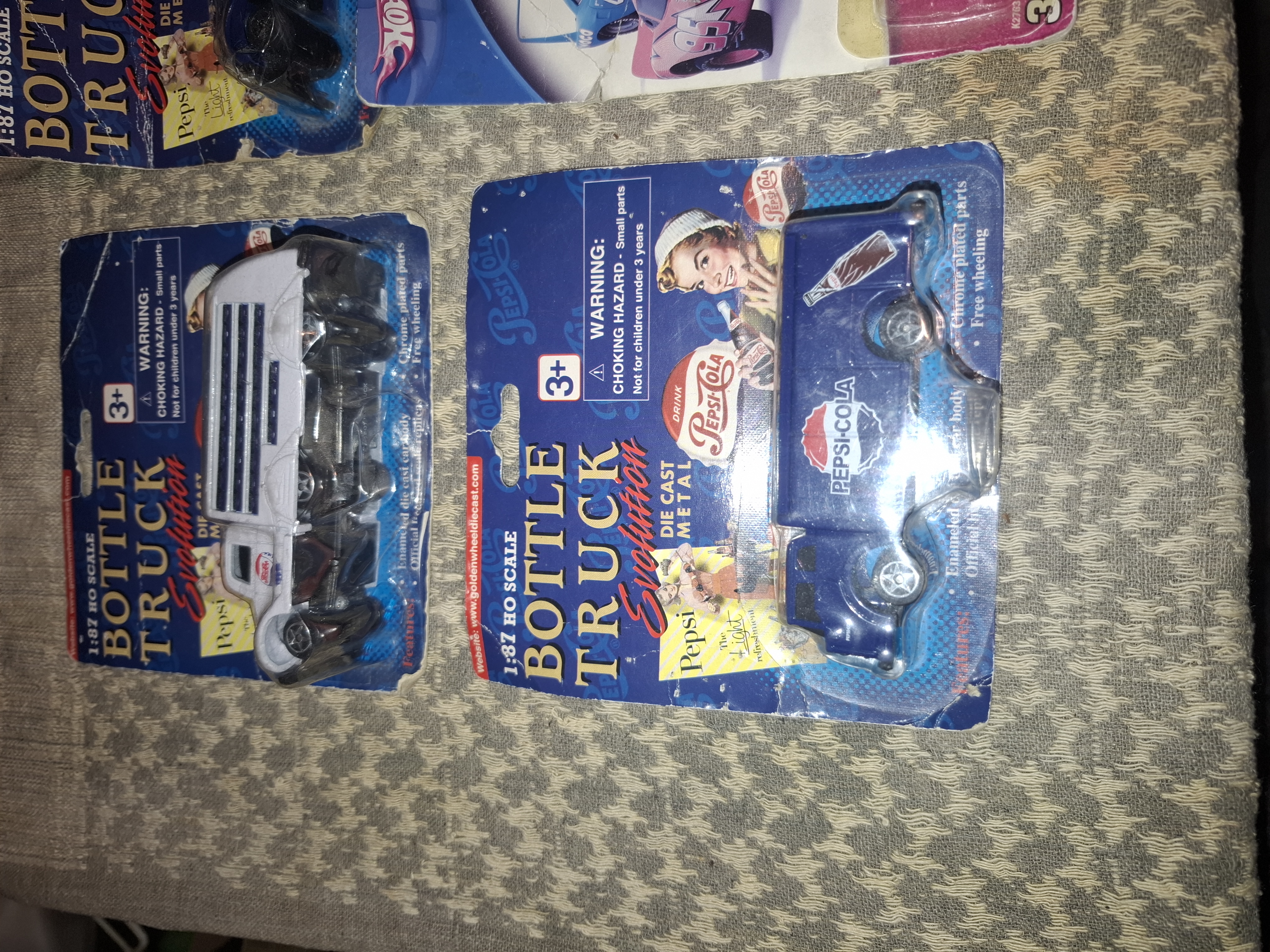 Pepsi cola 1:64 scale die cast trucks and a Hot Wheels Pixar car photo 4