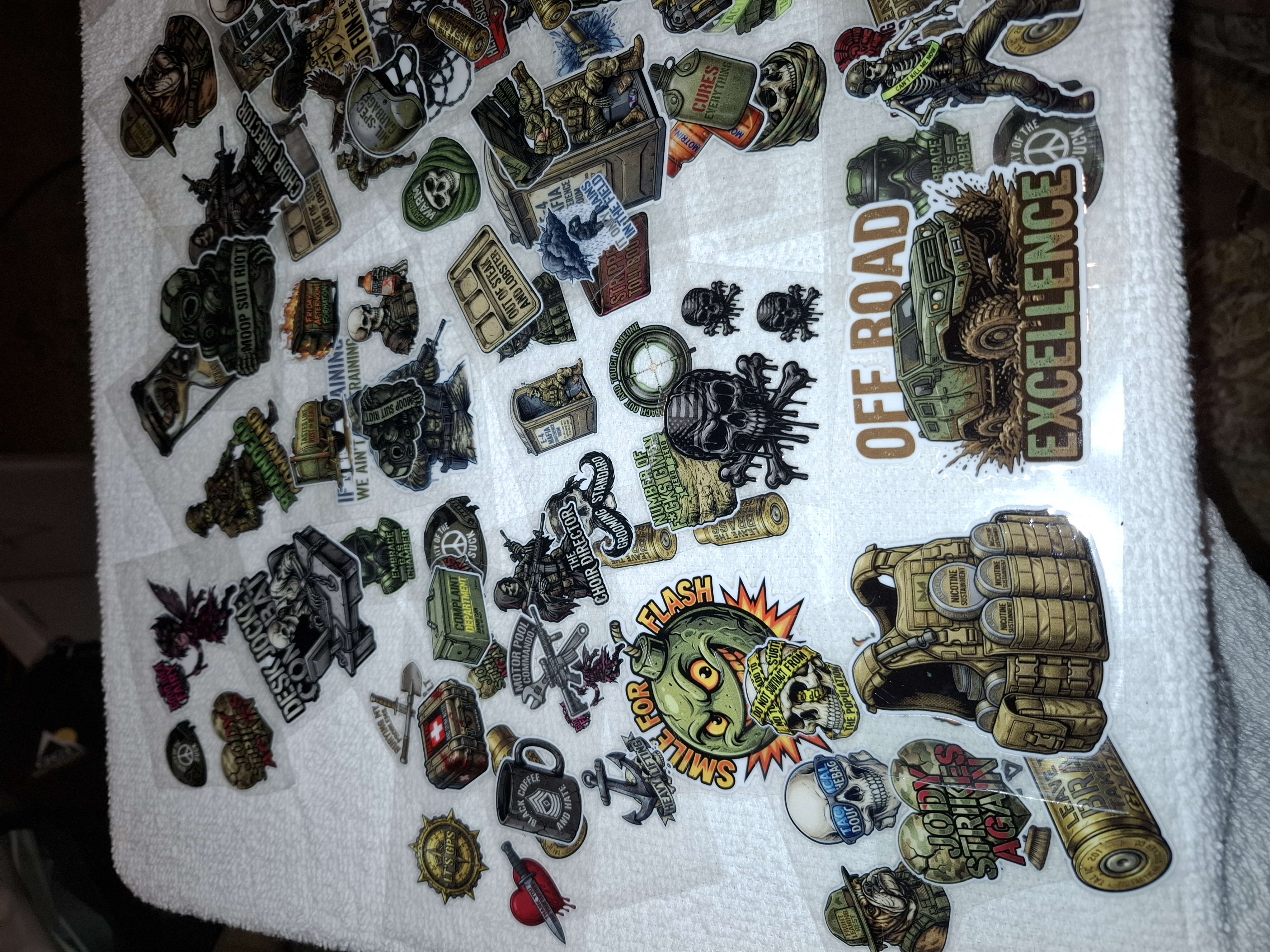 130pc. Tactical stickers decals. Ver cool! photo 2