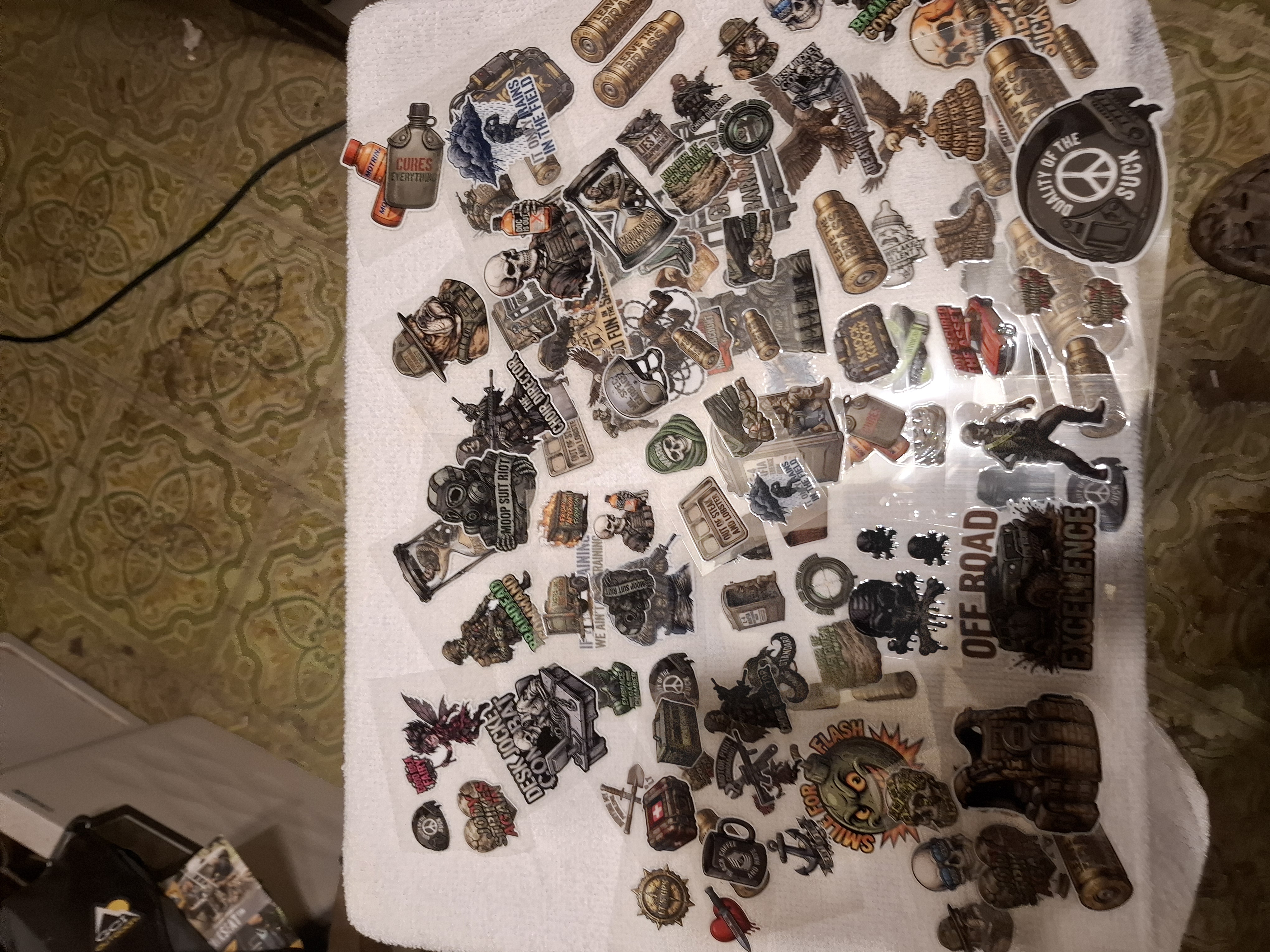 130pc. Tactical stickers decals. Ver cool! photo 1