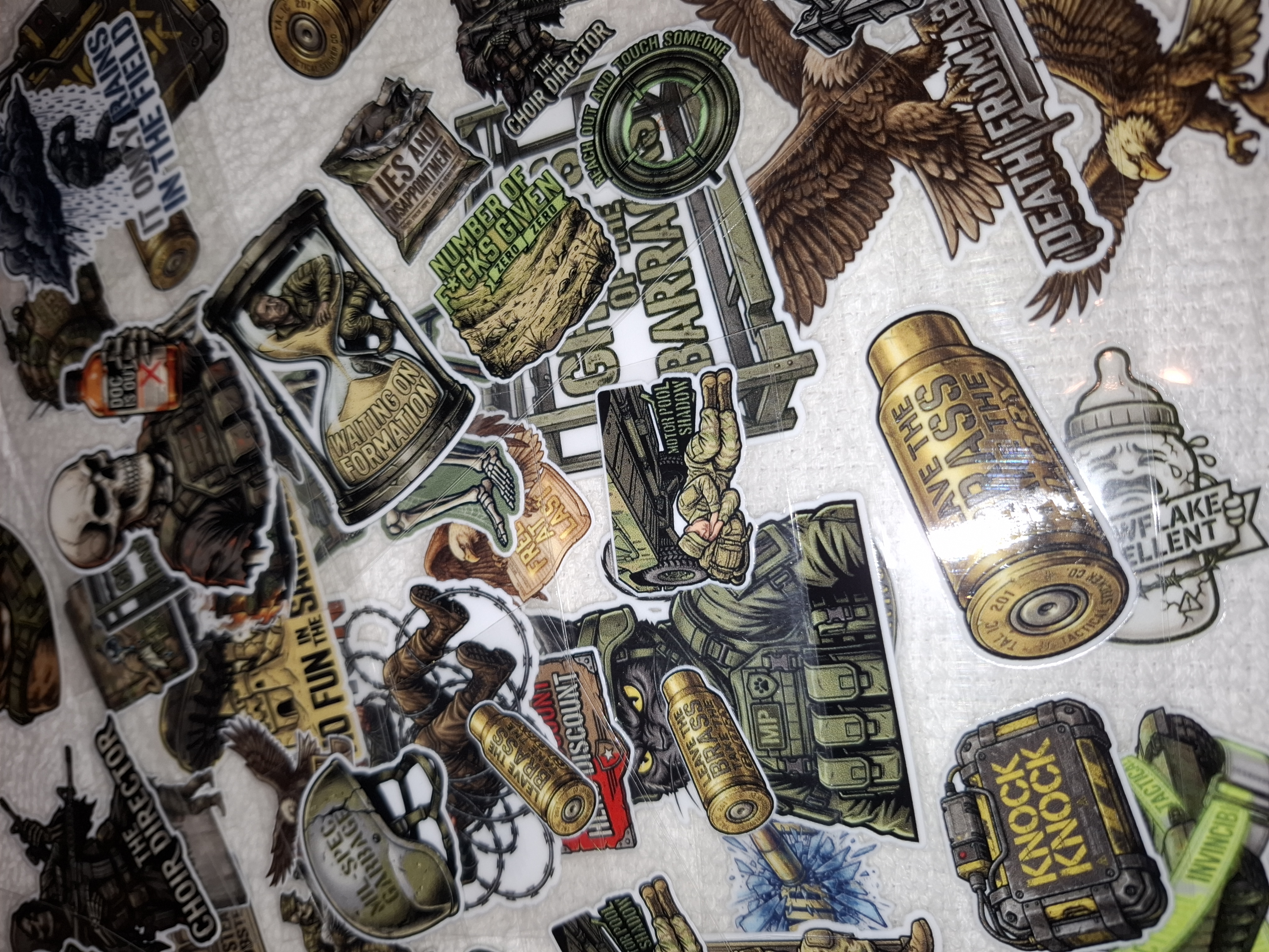 130pc. Tactical stickers decals. Ver cool! photo 5